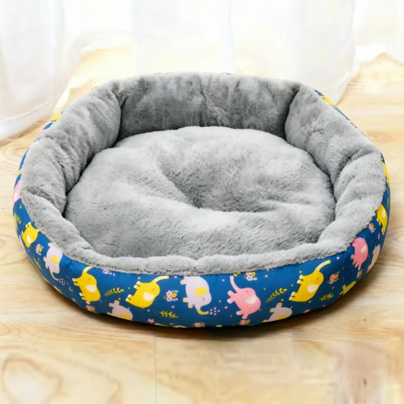 Cama portátil de felpa para gatos y perros pequeños