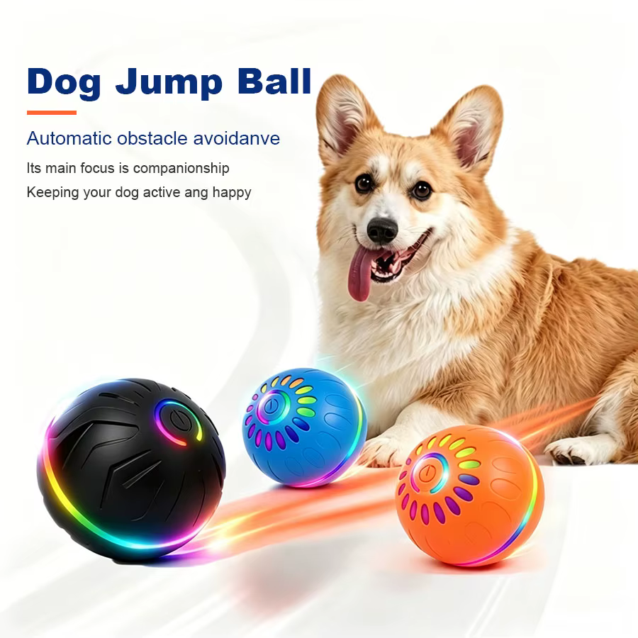 Juguete interactivo para perros: pelota electrónica con rebote USB - imagen 5