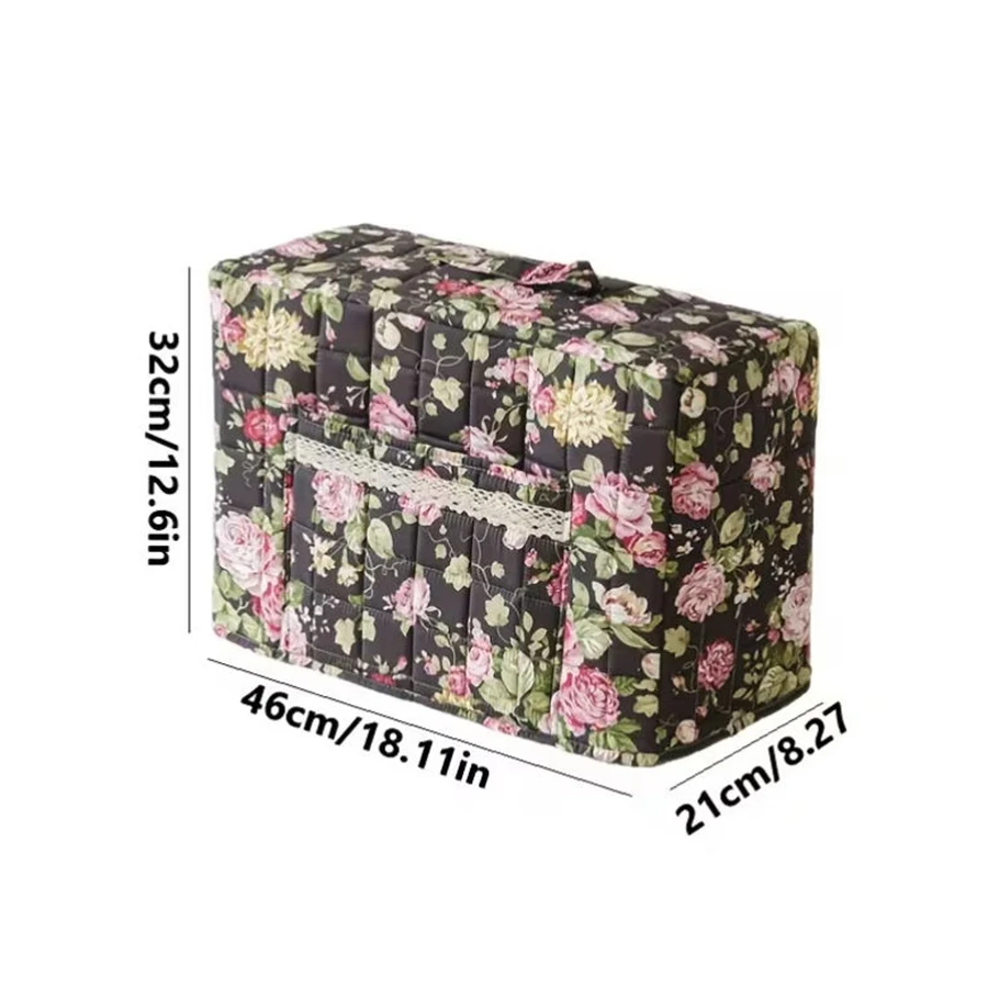 Funda acolchada floral para costura