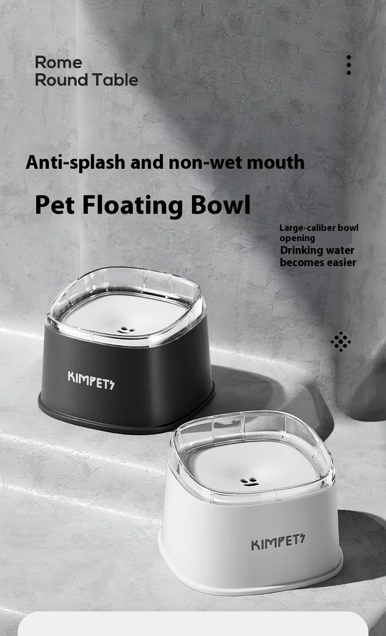 Cuenco de agua flotante para mascotas vista frontal