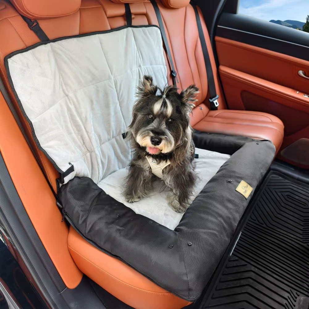 Asiento de coche portátil para perros, cojín impermeable elevador - imagen 3