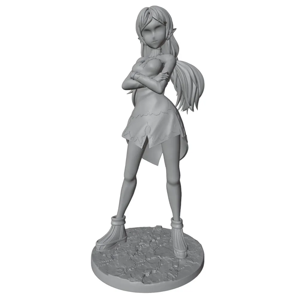 Figura femenina de resina, miniatura 3D sin pintar - imagen 5