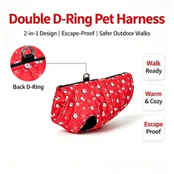 Chaqueta impermeable para perros pequeños y medianos con cremallera