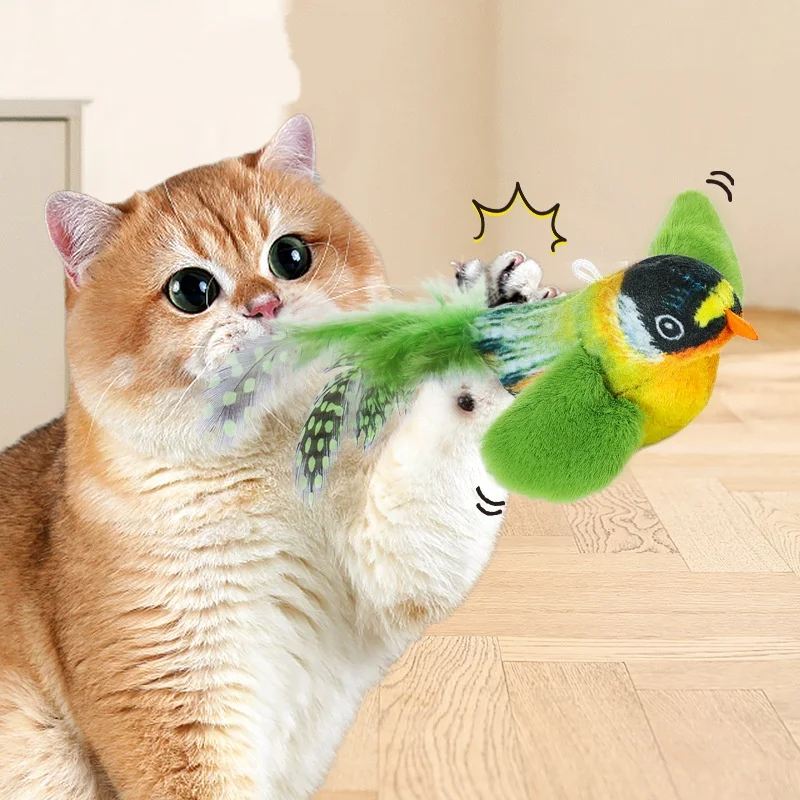 Juguete colgante de pájaros para gatos