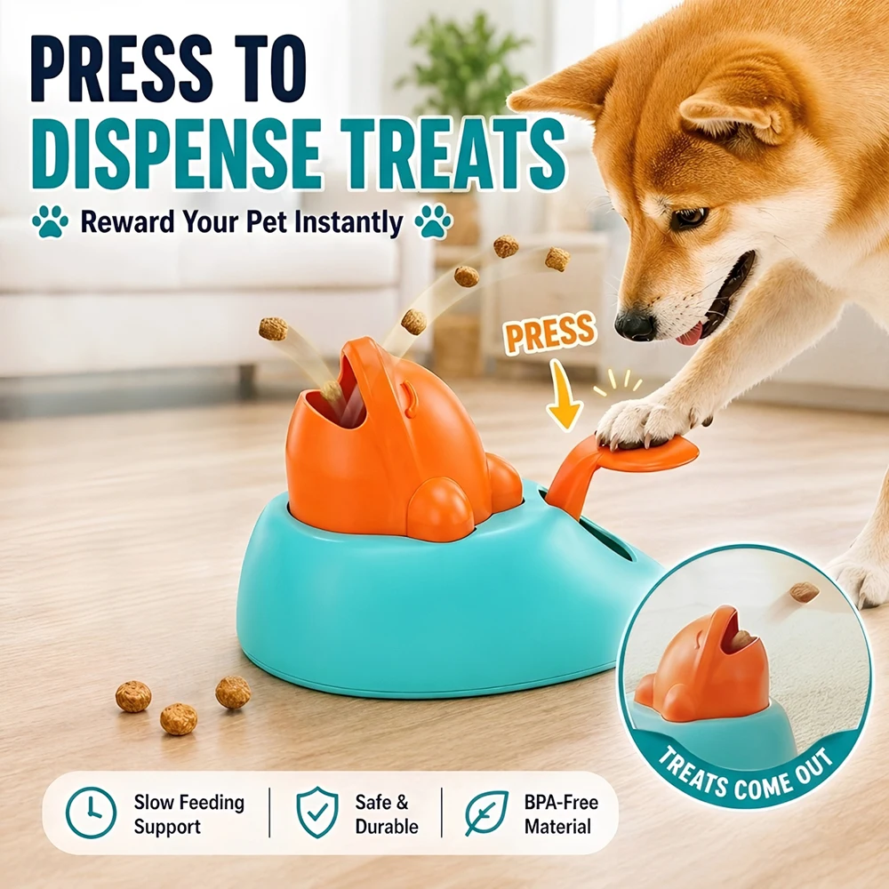 Dispensador de comida lento interactivo para perros y gatos, ballena - imagen 2