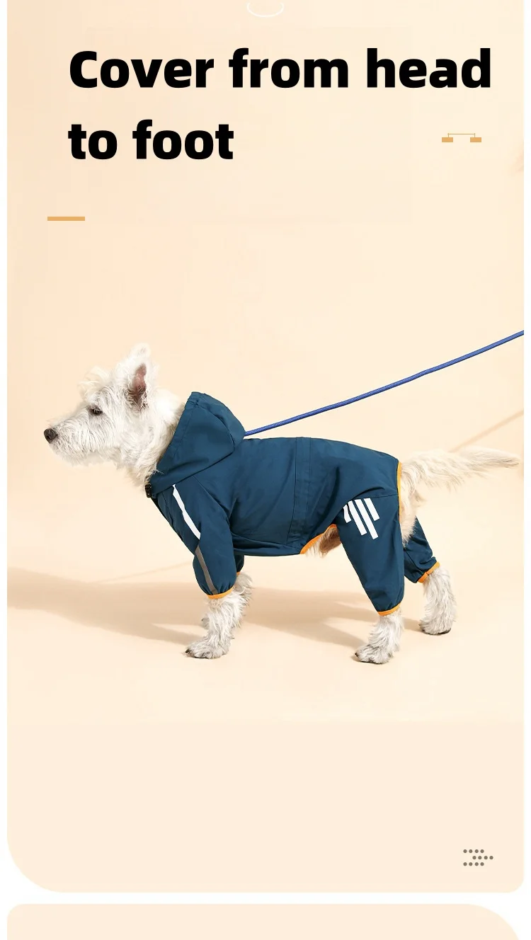 Guía de tallas del chubasquero para perros