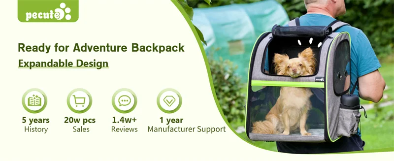 Mochila expandible con mascota