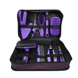 Kit de aseo para perros y gatos con peine, tijeras y cortaúñas