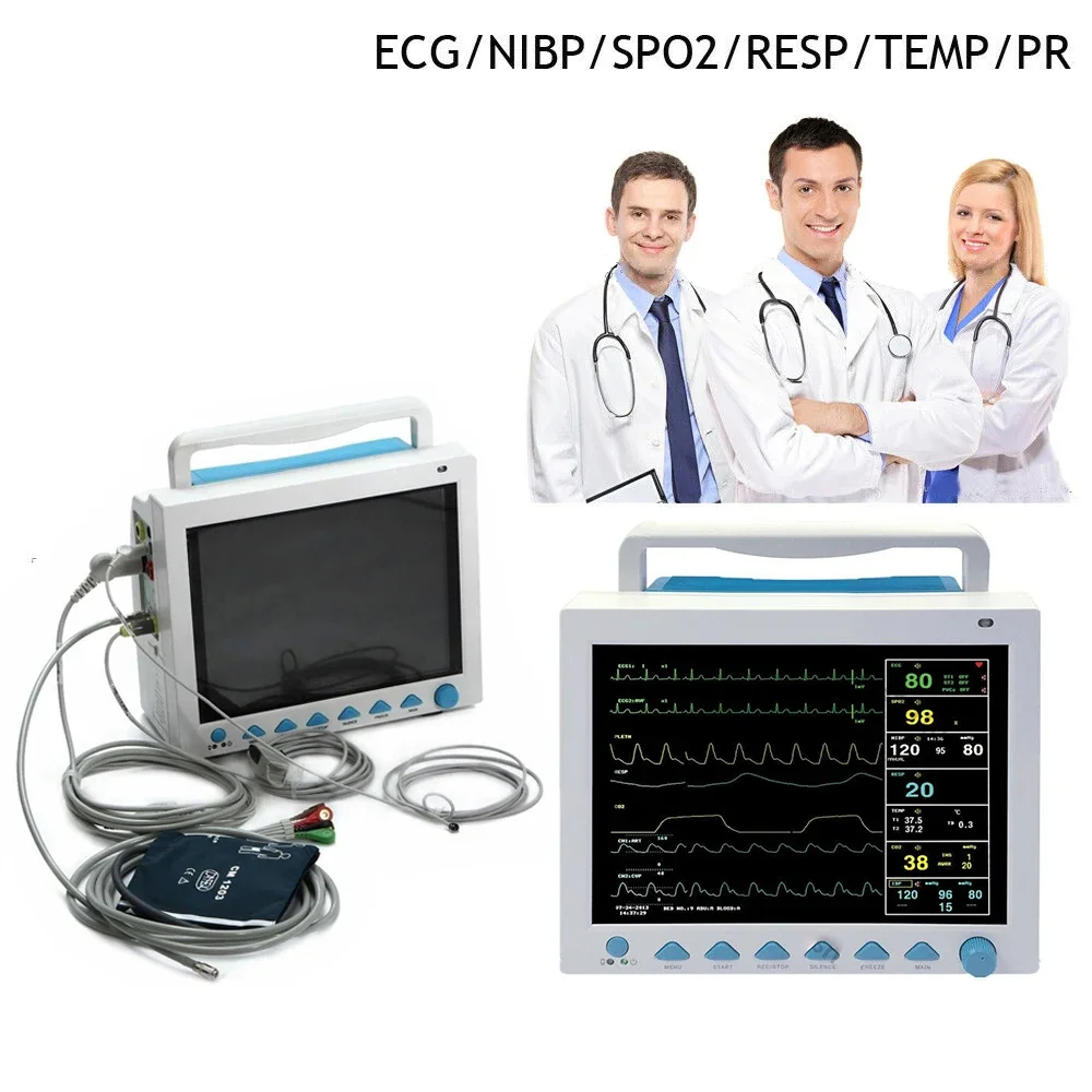 Visualización de formas de onda ECG en el monitor