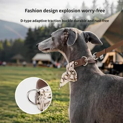 Collar de cuero con corbata para perro – Elegante y ajustable