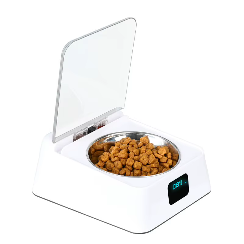 Comedero automático para gatos con tapa y sensor USB