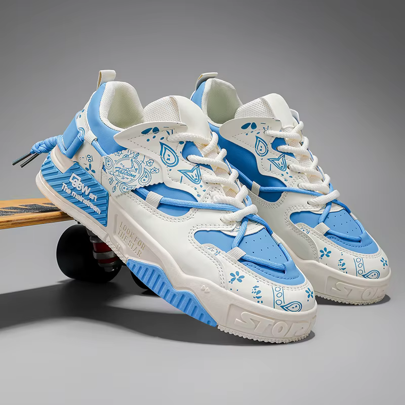 Zapatillas Deportivas Hombre con Cordones – Suela Suave para Fitness y Skate - imagen 5