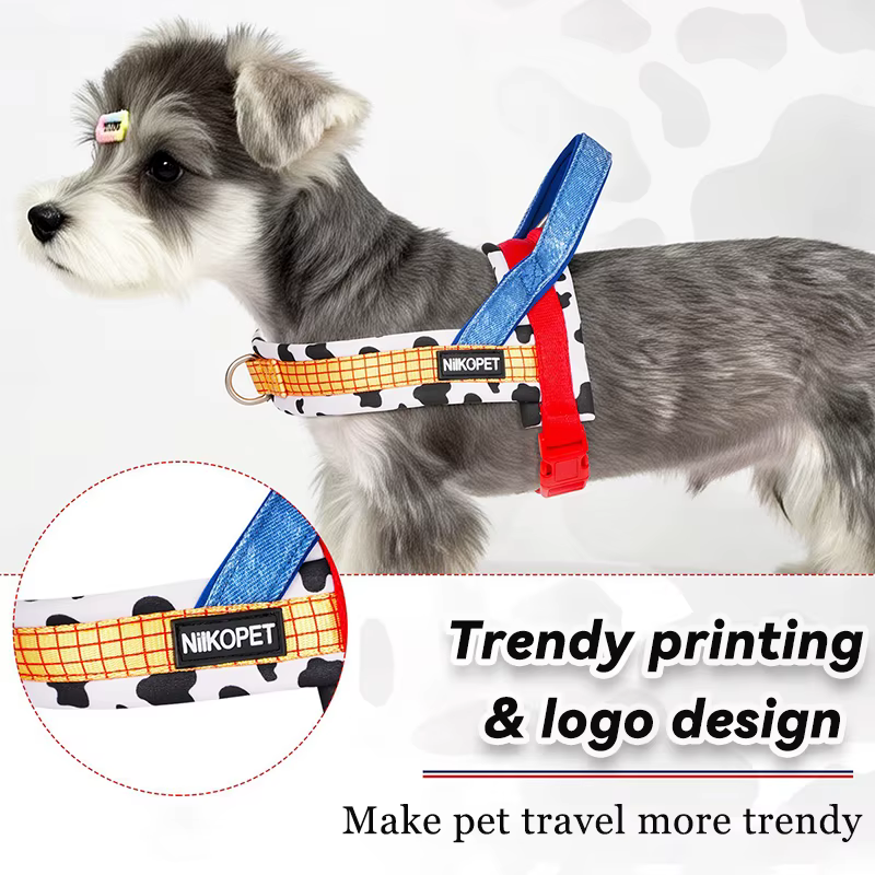 Arnés de paseo transpirable con asa para perros y gatos pequeños - imagen 3