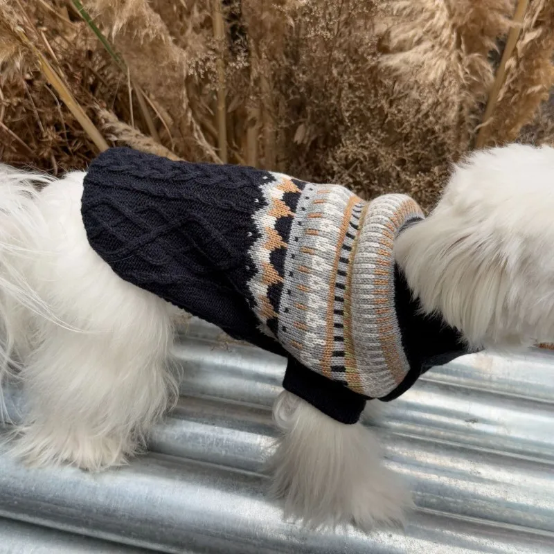 Suéter rayado otoño invierno para perros Chihuahua y Bichon - imagen 4