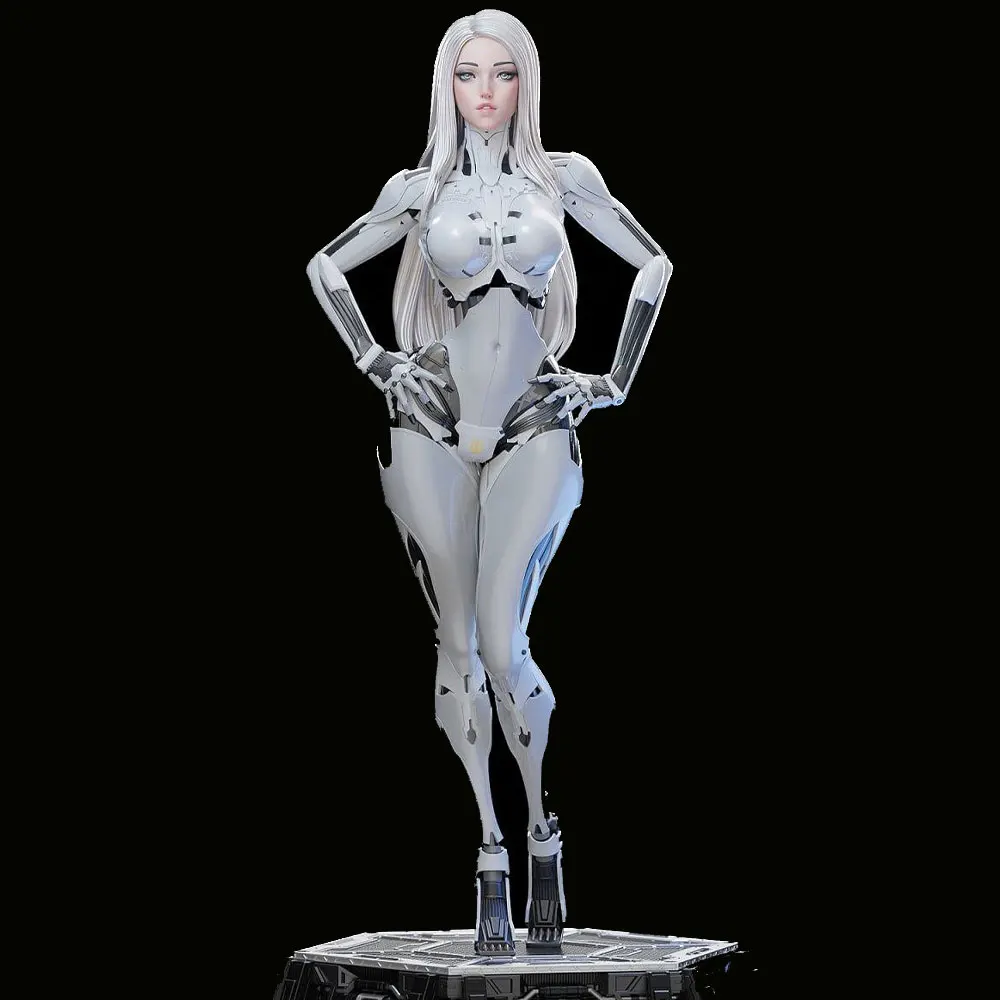 Figura de anime de impresión 3D gris sin pintar, hazlo tú mismo - imagen 2