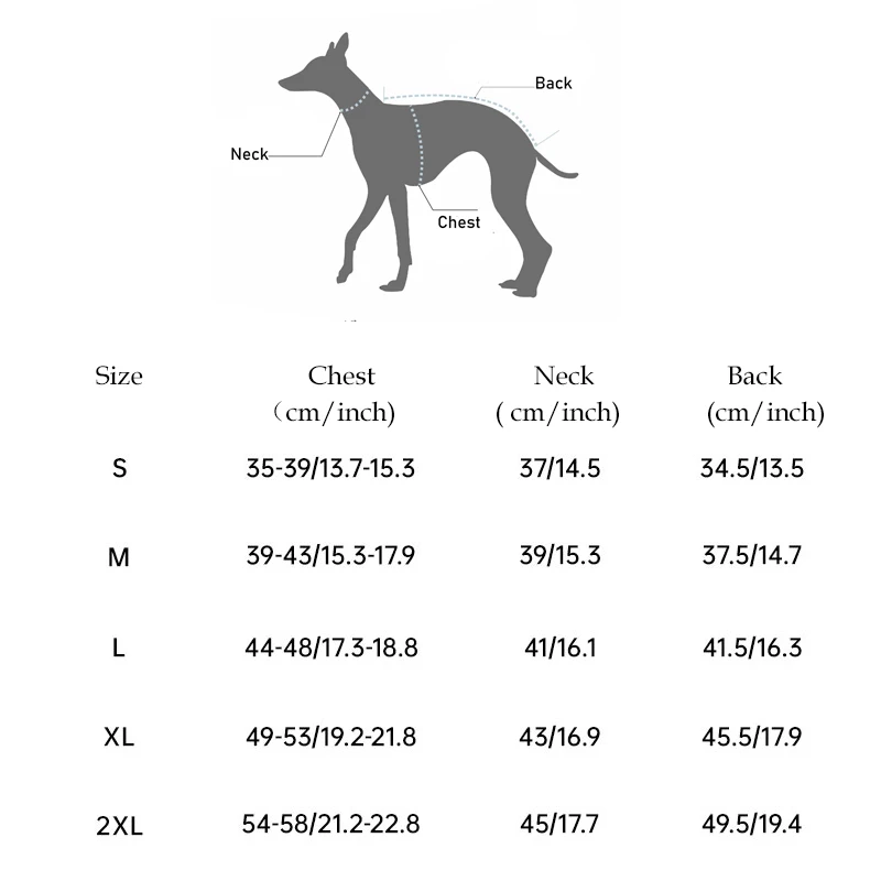Chaqueta para perro ABQP - vista frontal
