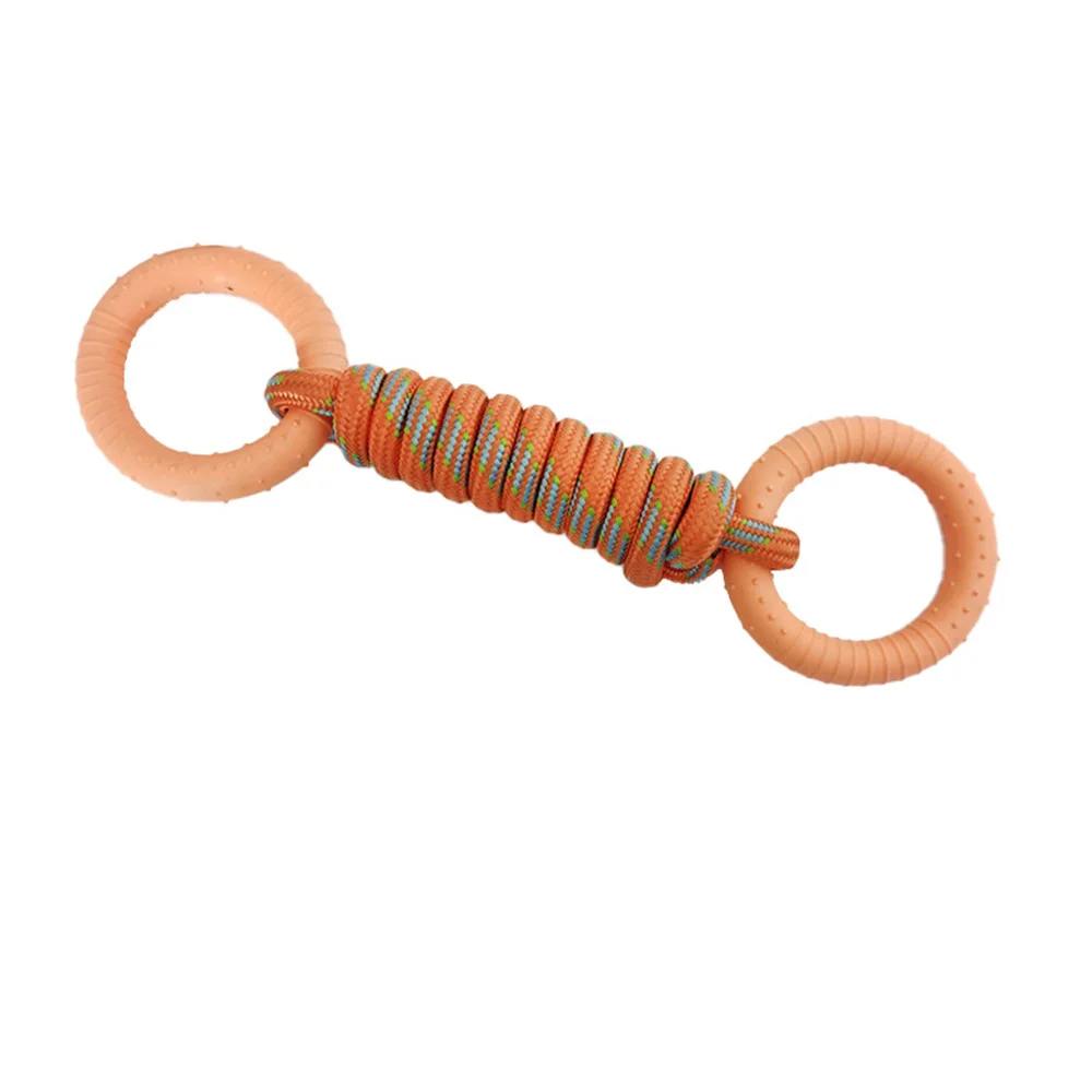 Círculo de cuerda de nailon para perros - perspectiva lateral