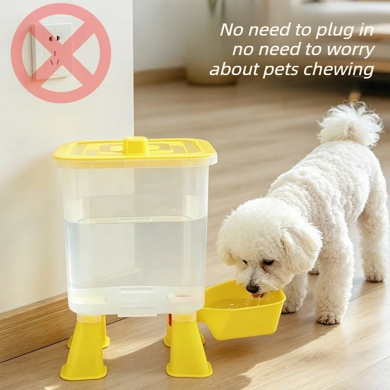 Bebedero automático sin electricidad con apagado para perros y gatos - imagen 2