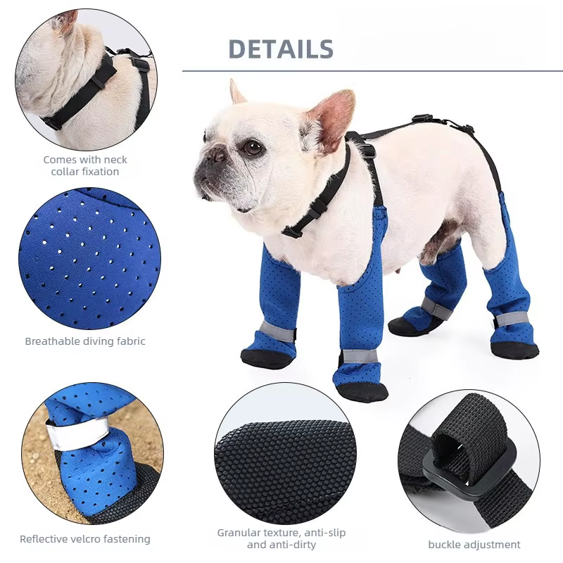 Zapatos para perros transpirables de verano – Antideslizantes y resistentes para paseos - imagen 3