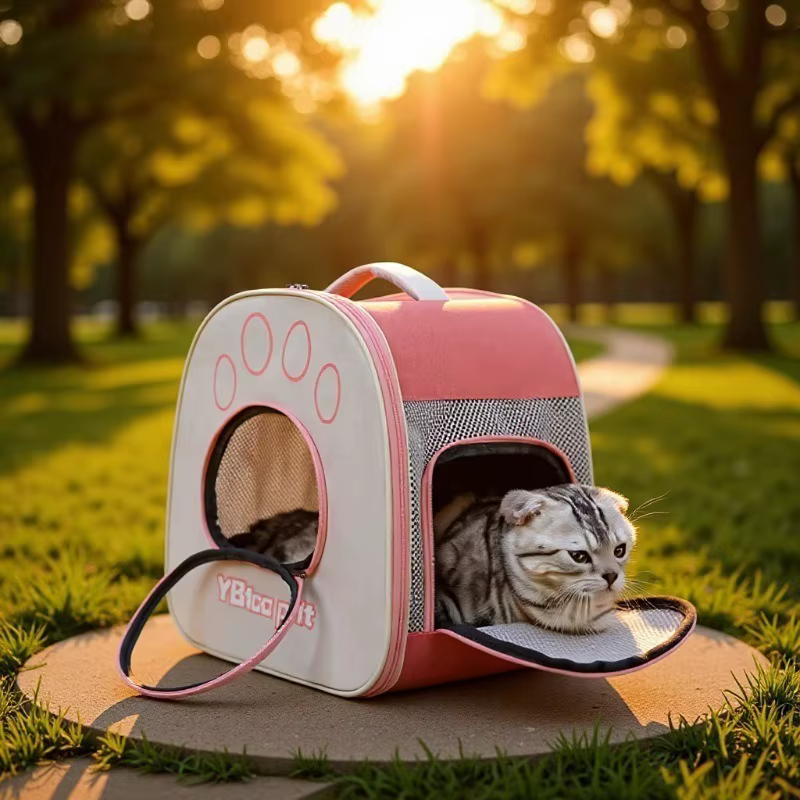 Mochila transportadora para gatos – Espacio ventilado y cómodo para salir de viaje - imagen 4