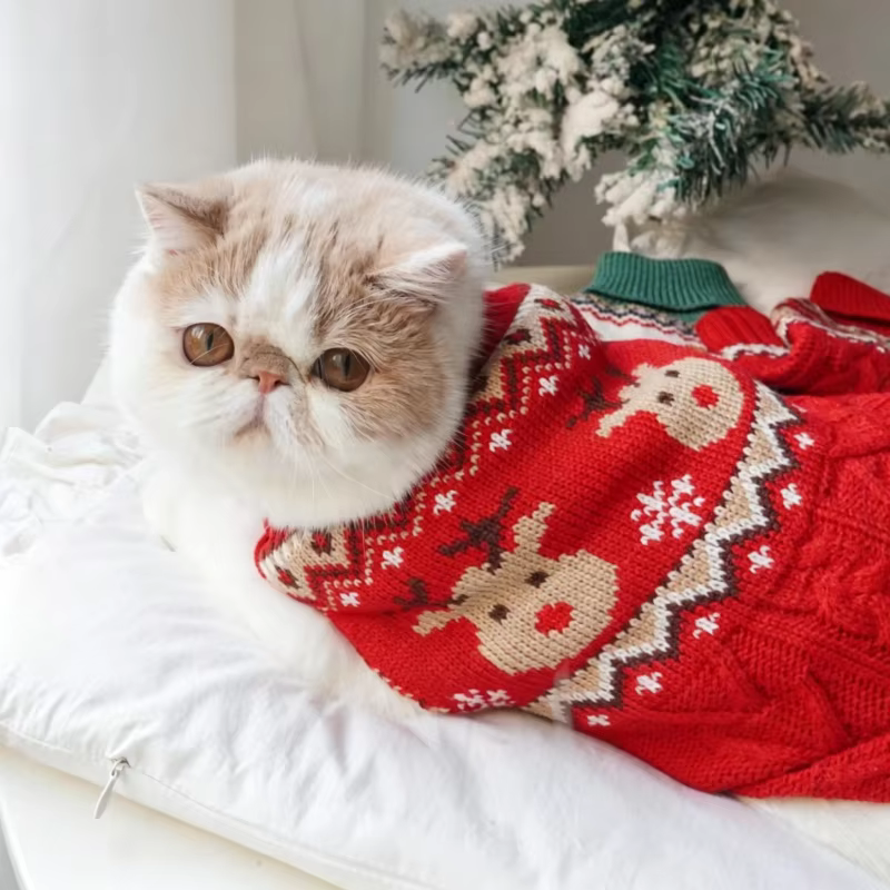 Suéter Navideño de Punto para Perro y Gato – Calidez para Mascotas - imagen 2