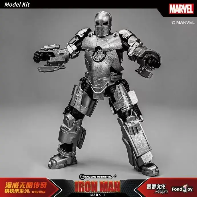 Figura coleccionable Iron Man MK1 1/12 – Decoración escritorio para fans Marvel - imagen 3