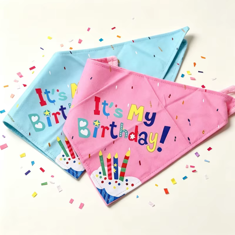 Pañuelo triangular para perros y gatos – Complemento de fiesta - imagen 3