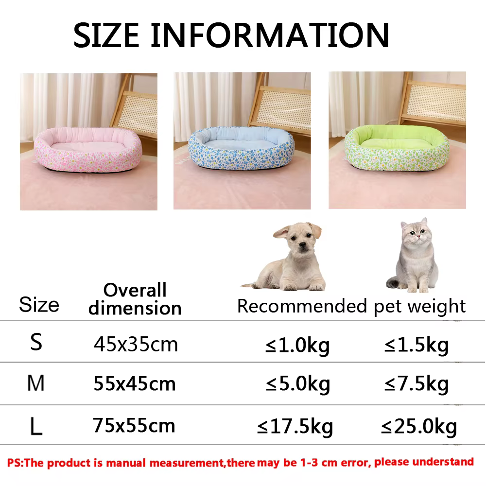 Cama nido floral suave para gatos y perros pequeños - imagen 5