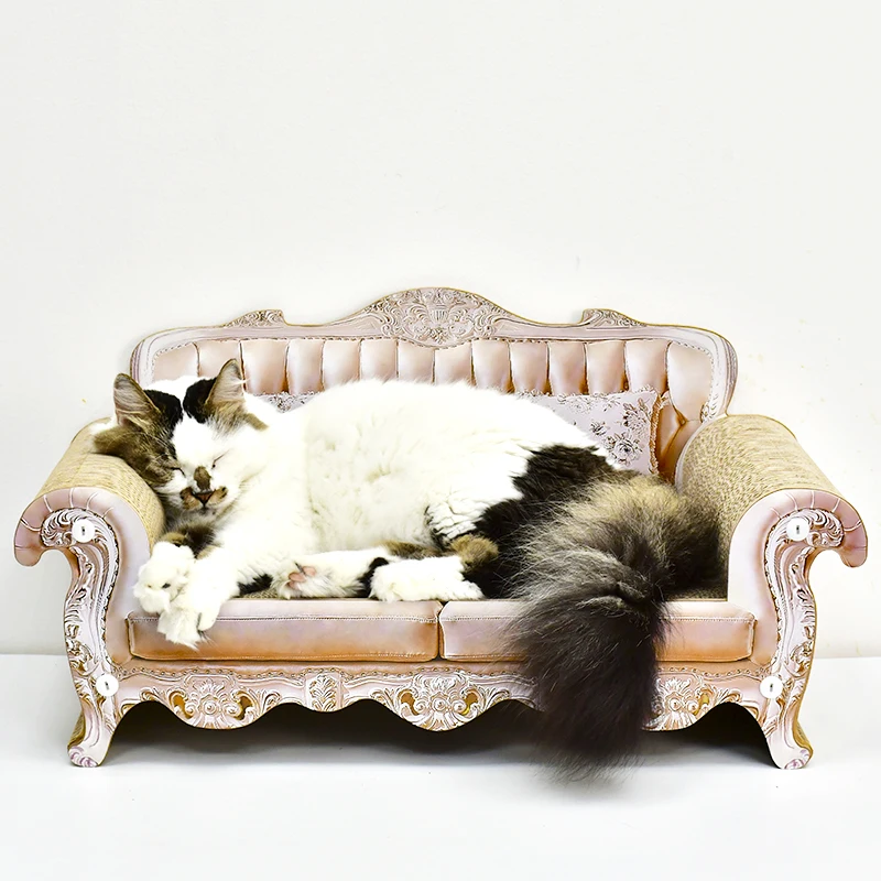 Sofá rascador para gatos - vista frontal