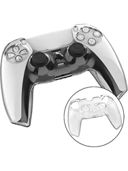 Funda protectora transparente para mando PS5 – Resistente a golpes