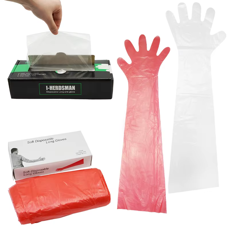 Guantes veterinarios desechables de brazo largo para inseminación - imagen 5