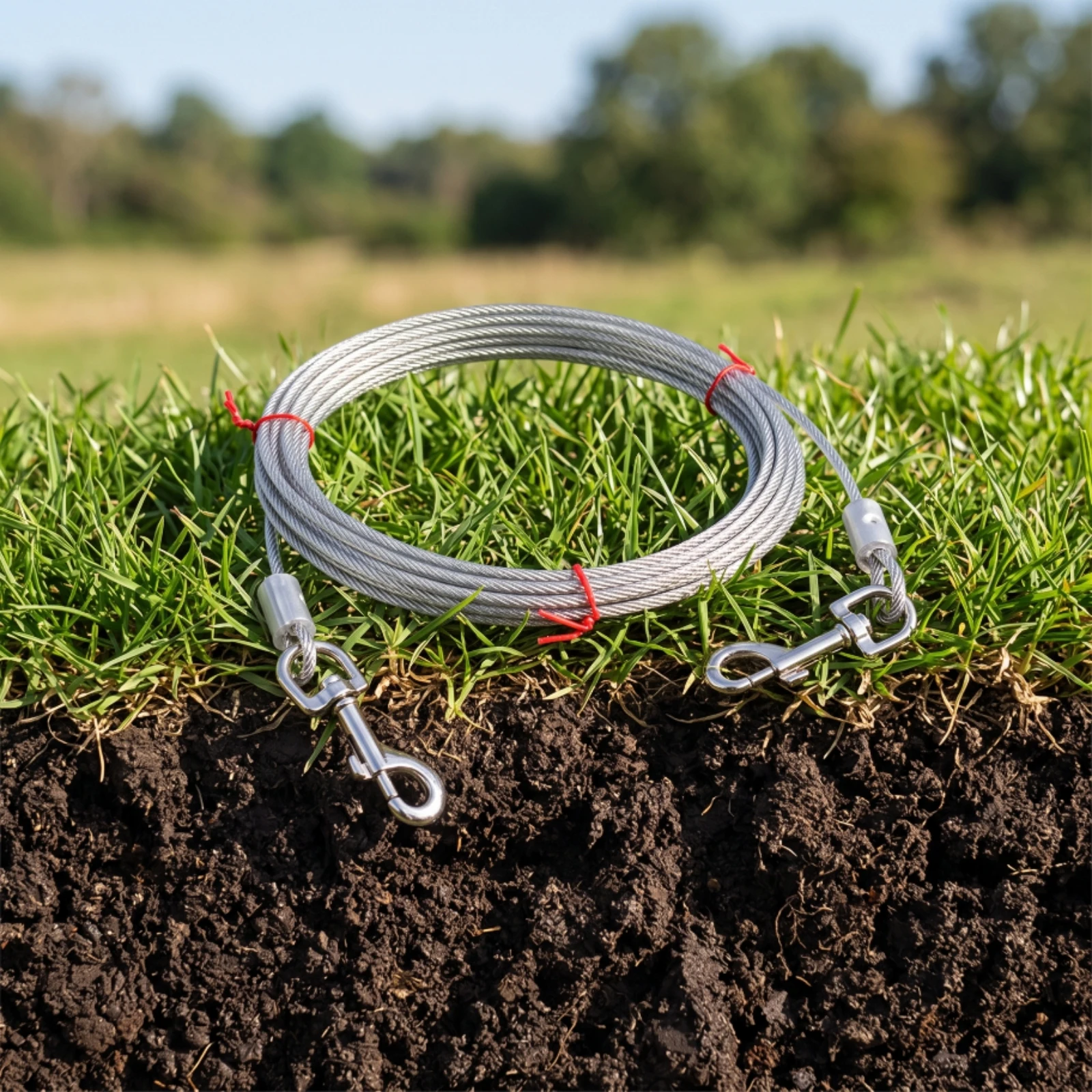 Cable de sujeción para perros resistente al óxido para exterior - imagen 5