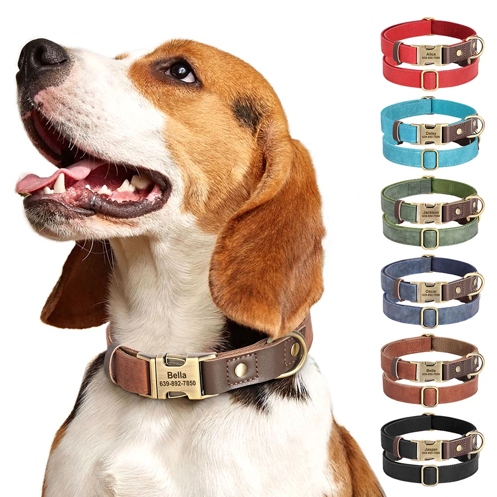 Collar personalizado en color marrón
