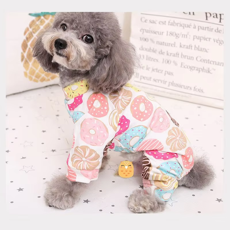 Mono pijama 4 patas algodón para Chihuahua, perros mini y gatos - imagen 4