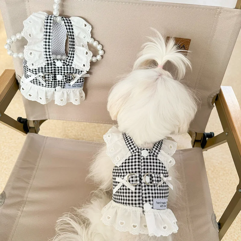 Chaleco puesto en perrito pequeño