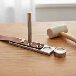 Kit broches a presión para ropa de gatos y perros, con perforador