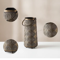 Farol Decorativo Marroquí con Asa para Gatos y Perros