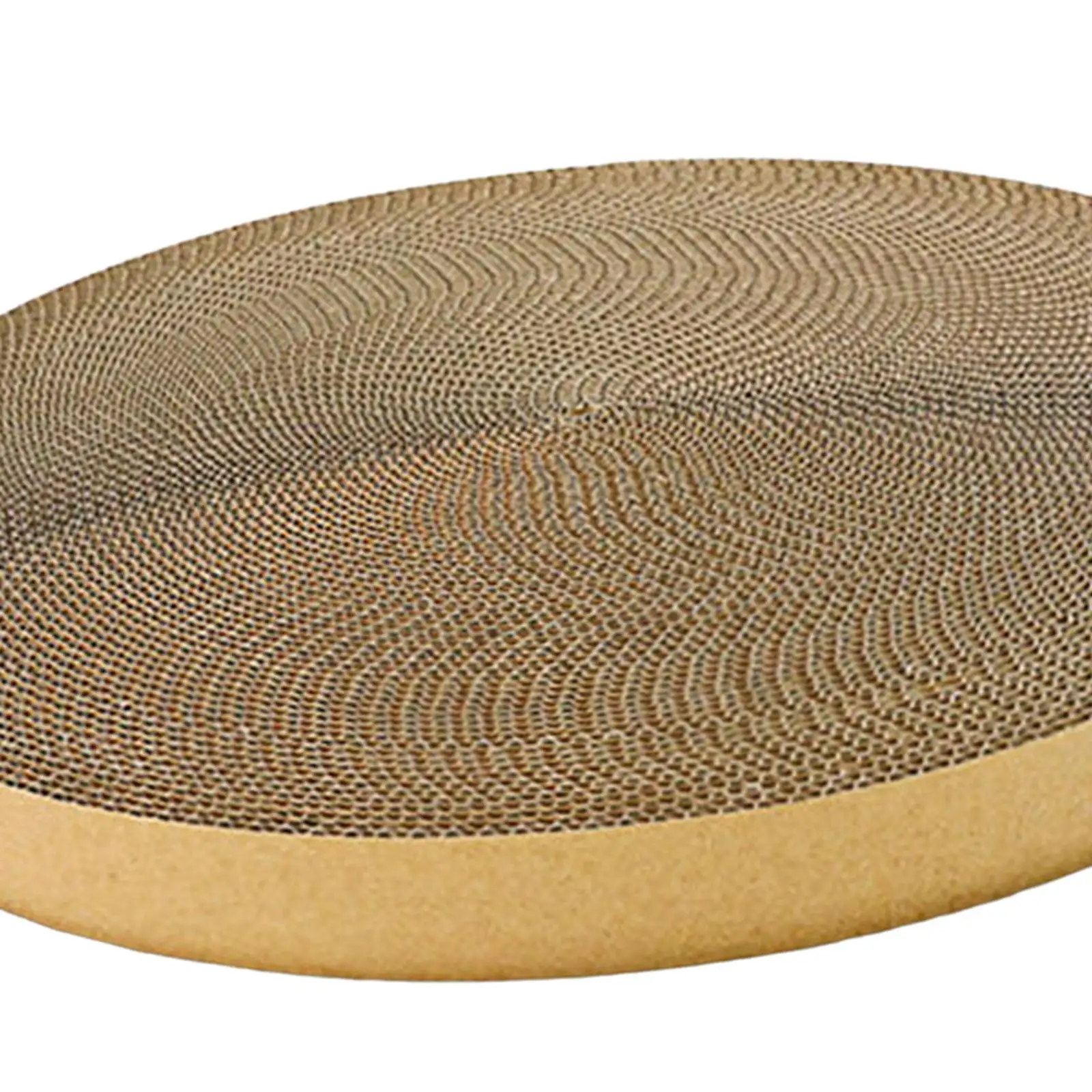 Rascador de cartón corrugado beige para gatos