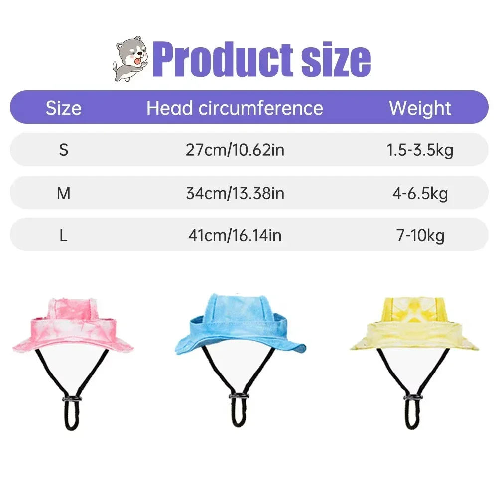 Sombrero para mascotas con orificios para orejas