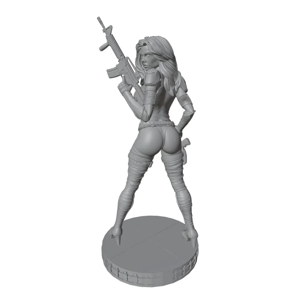 Figura DIY de resina para gatos y perros, modelo gris 3D - imagen 2