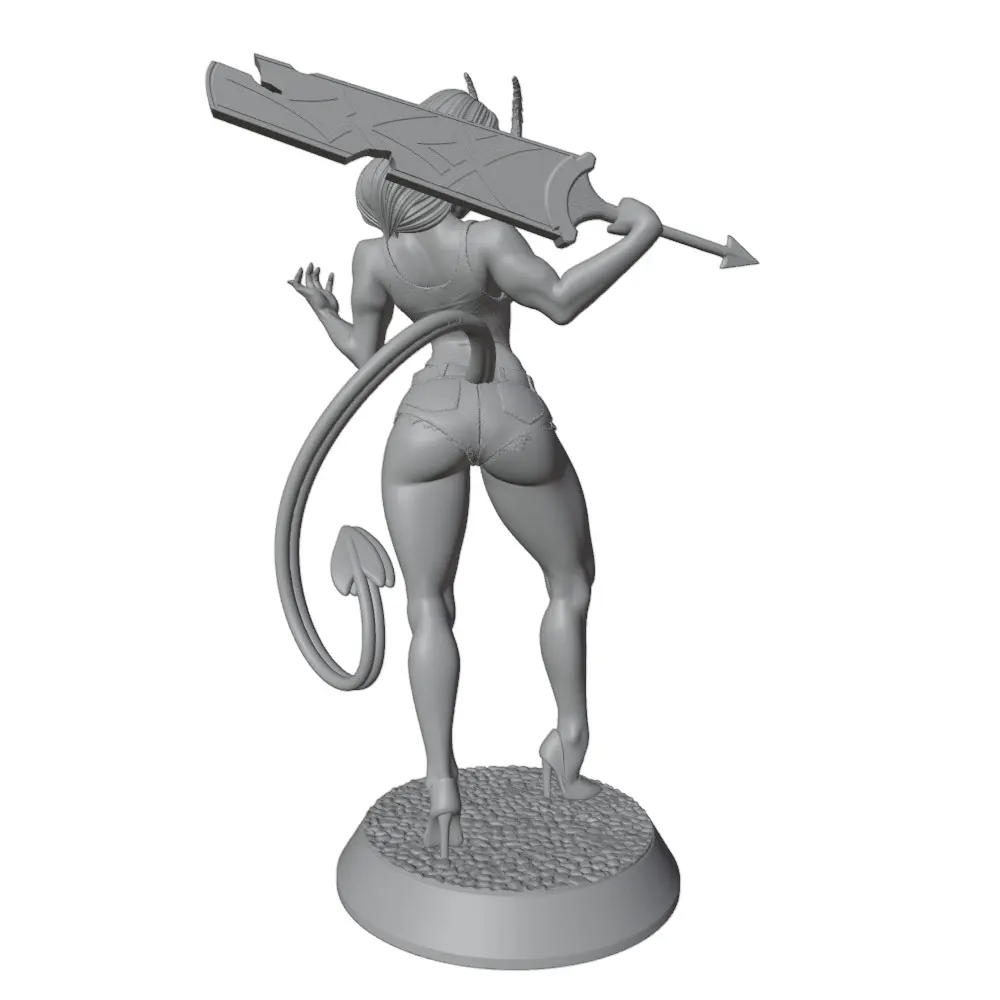 Figura Anime Miniatura GK 1/24 – Modelo 3D Sin Ensamblar ni Pintar 75mm - imagen 5