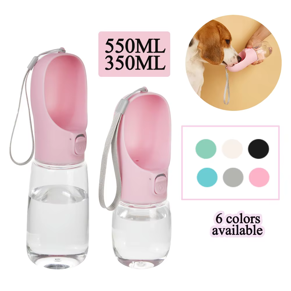 Botella de agua portátil con cordón para gatos y perros - imagen 3