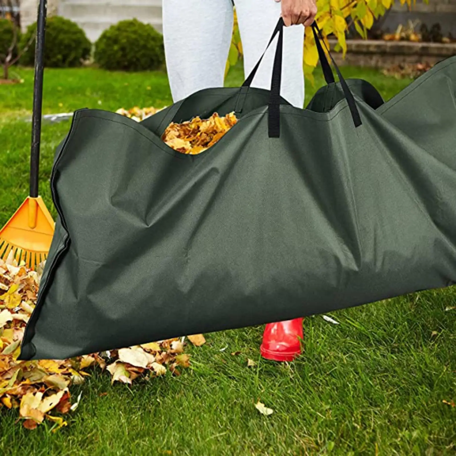 Bolsa jardín impermeable gran capacidad para hojas y residuos - imagen 5
