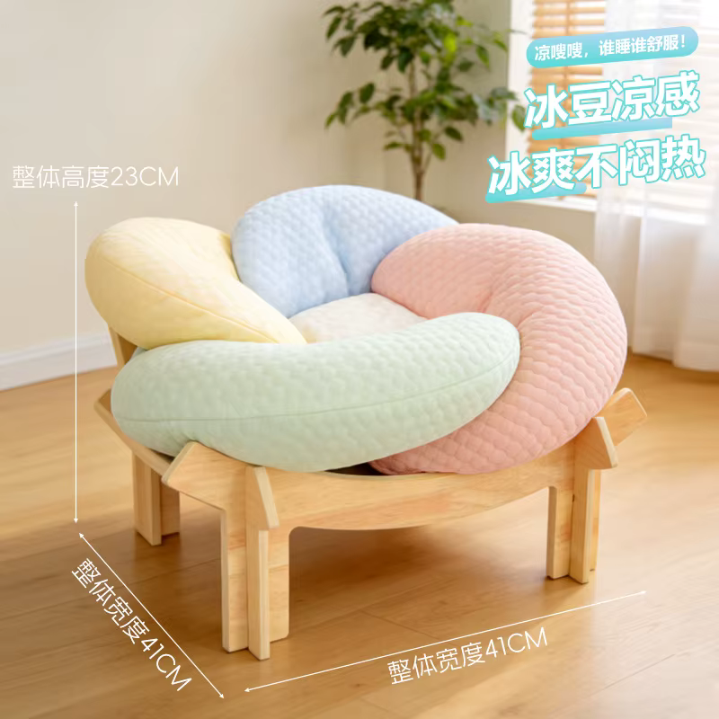 Cama de madera maciza 2 en 1 para gatos y perros – universal - imagen 2