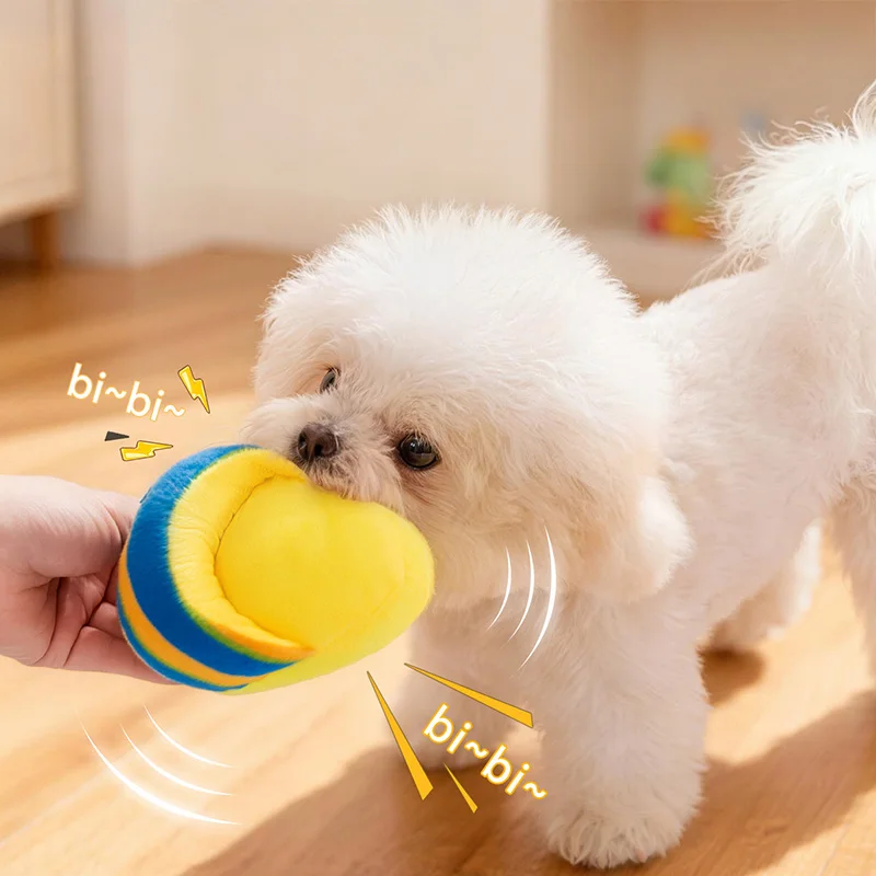 Juguete interactivo de peluche con chirrido para perros pequeños