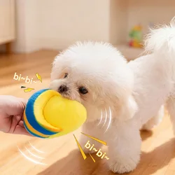 Juguete interactivo de peluche con chirrido para perros pequeños