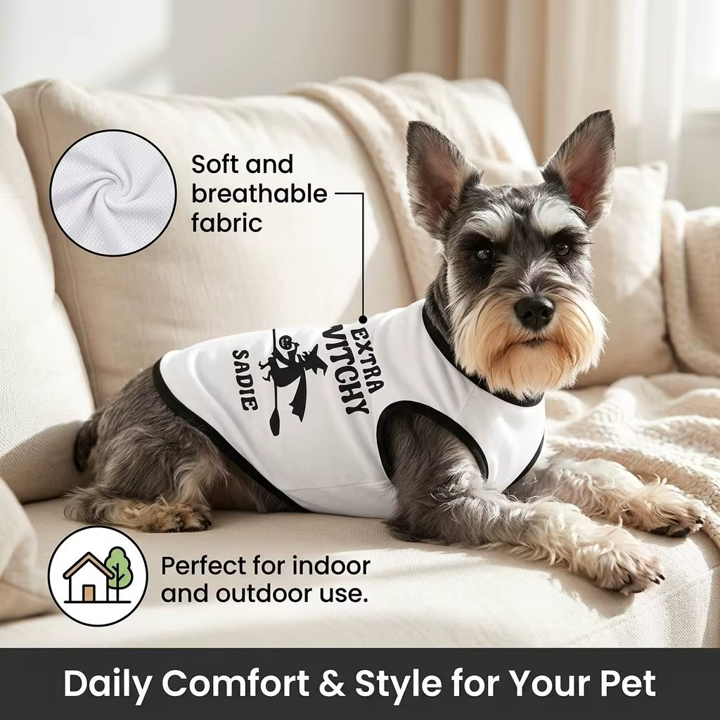 Tabla de tallas para camiseta de mascota