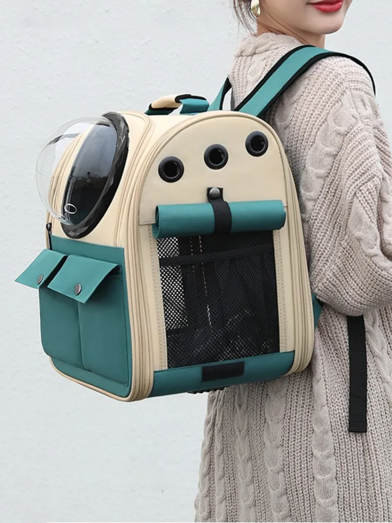 Mochila para transportar gatos vista frontal