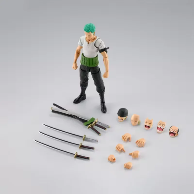 Figura Articulada Roronoa Zoro de One Piece Bandai SHF para Exhibición - imagen 3
