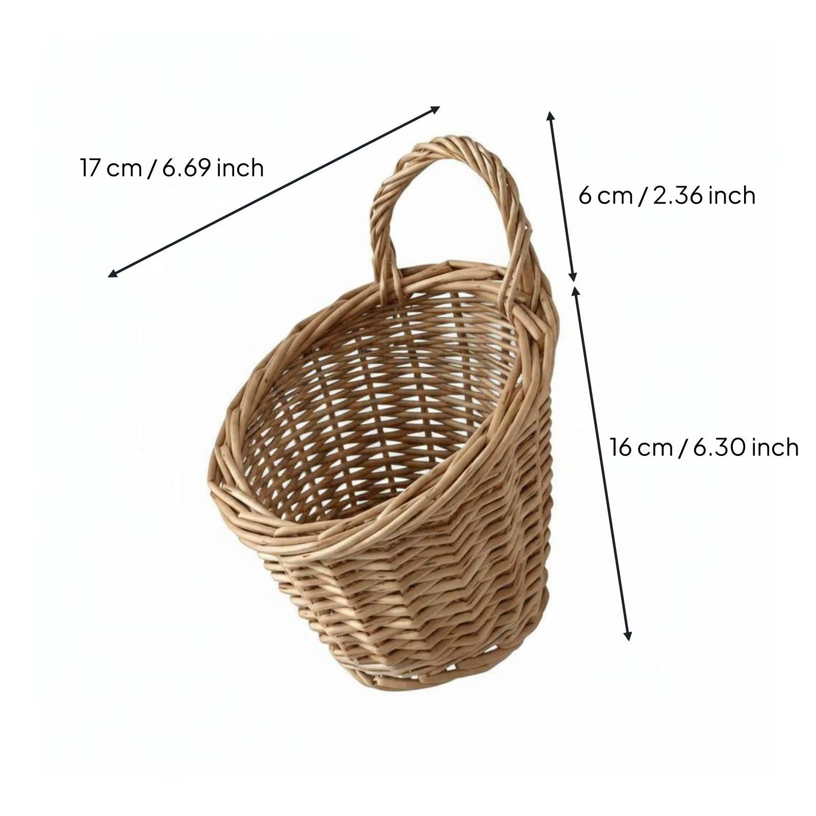 Cesta Colgante de Mimbre para Gatos – Cama Tejida Ahorra Espacio - imagen 2